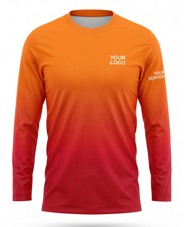 Sunset Amber Gradient Crew Uniform