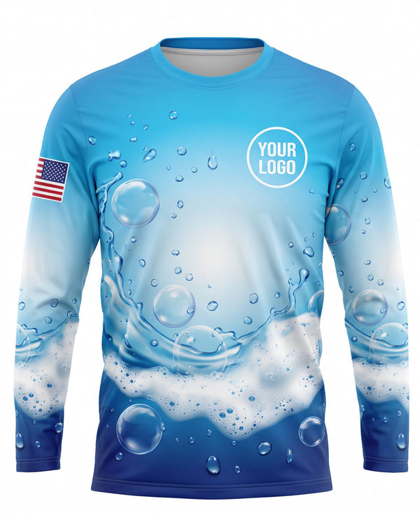 Wave Splash Gradient Crew Uniform