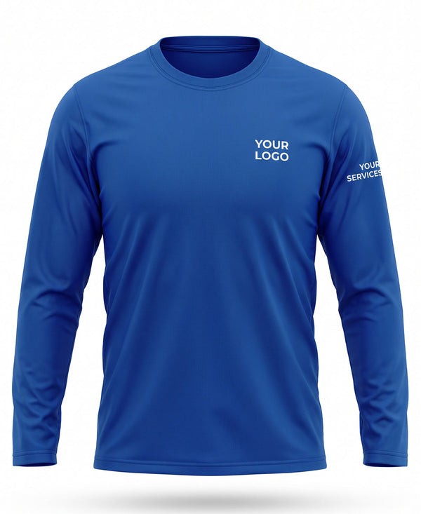 Royal Blue Minimalist Crew Uniform