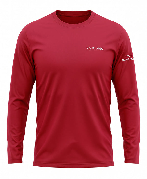 Classic Maroon Minimalist Crew Uniform