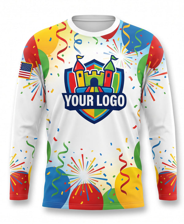 Festive Celebration Confetti Bounce House Crew Uniform