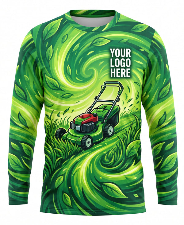 Vibrant Leaf Swirl Landscaping Crew Uniform