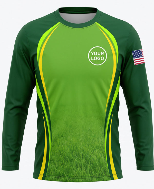 Sporty Lime Accent Lawn Mowing Crew Uniform
