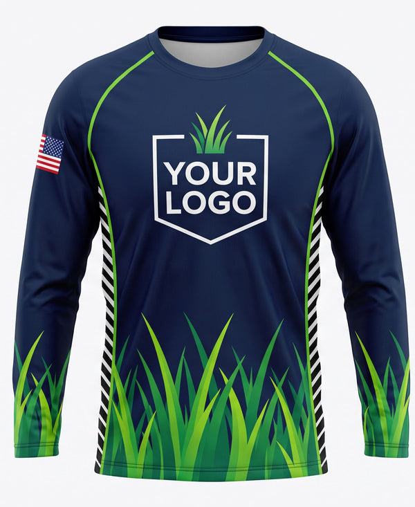 Grass Blades Navy Landscaping Crew Uniform