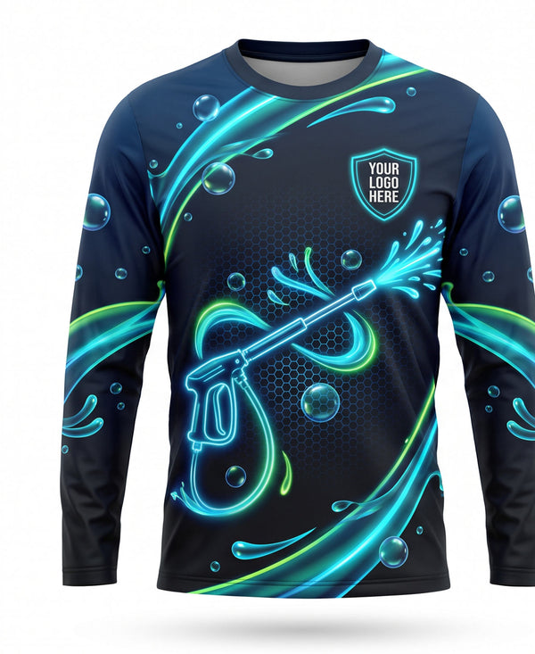 Neon Stream Pressure Washing Crew Uniform