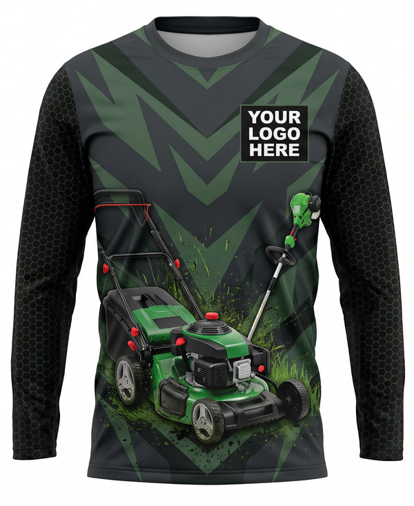 Stealth Black Green Turf Crew Uniform