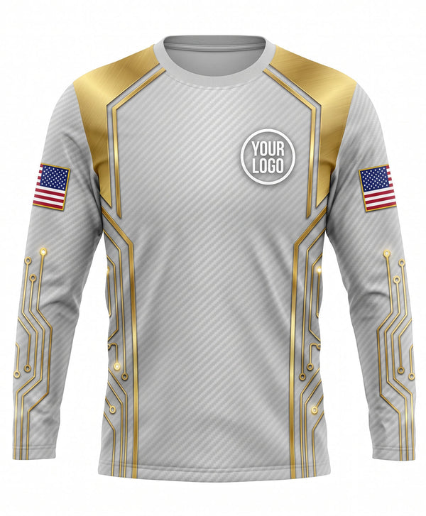 Luxury Gold Circuit Crew Uniform