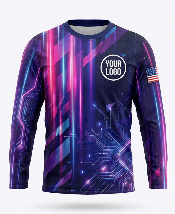Neon Spectrum Wash Crew Uniform