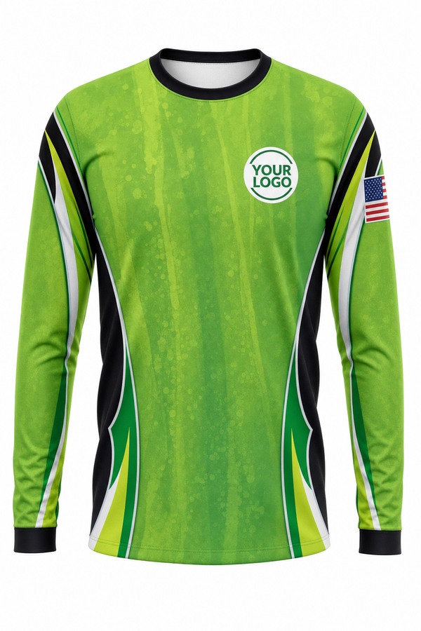 Custom Shirt UV Lawn Care, Landscaping, Tree Service & Groundskeeping Workwear - Neon Blade Chainsaw #5