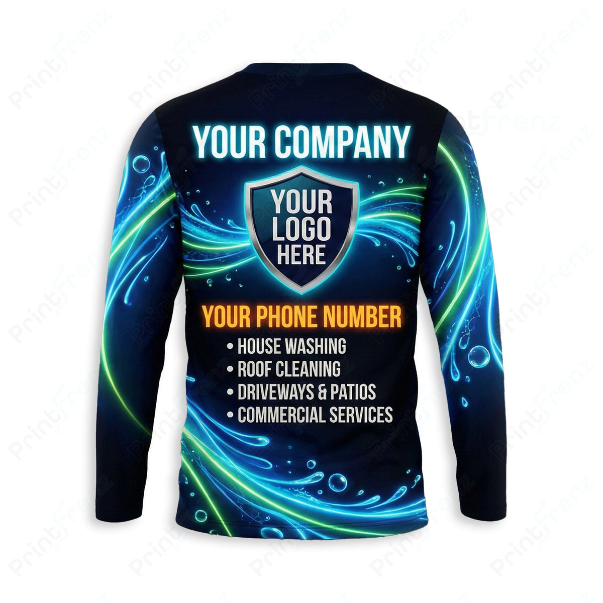 Carbon Hydro — Window-Cleaning Crew Uniform (Custom AOP) #1