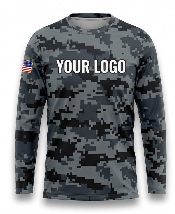 Digital Urban Grey Camo Crew Uniform
