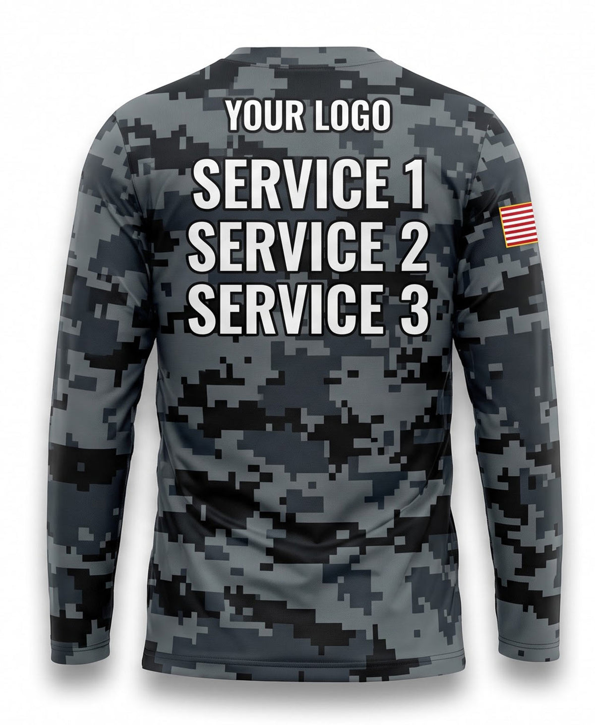 Digital Urban Grey Camo Crew Uniform