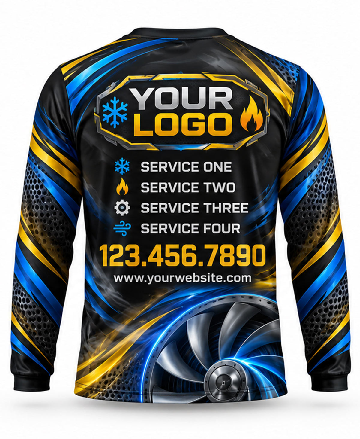 HVAC Crew Uniform - back