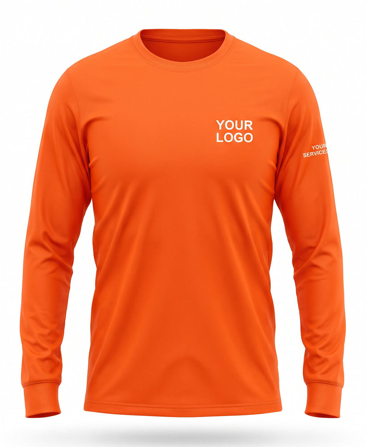 Solid Safety Orange Crew Uniform