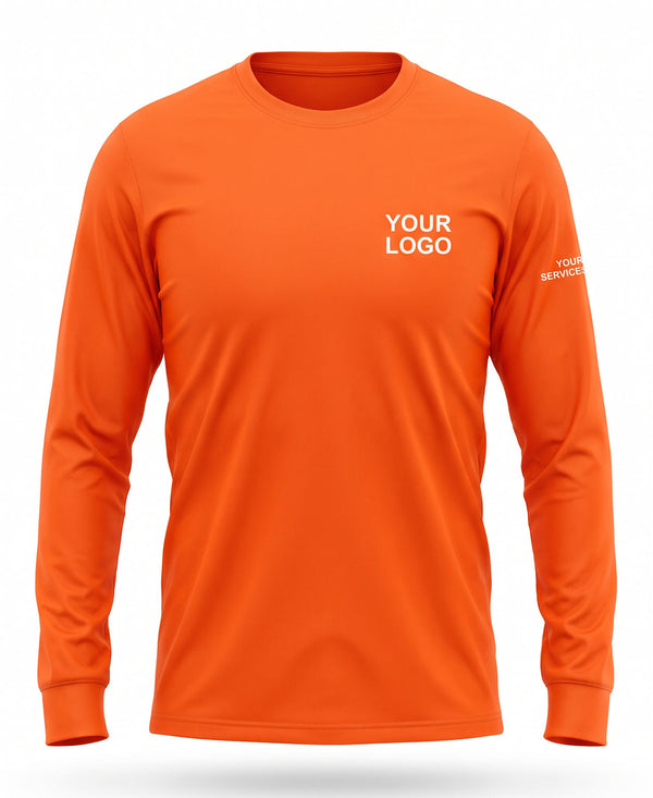 Solid Safety Orange Crew Uniform