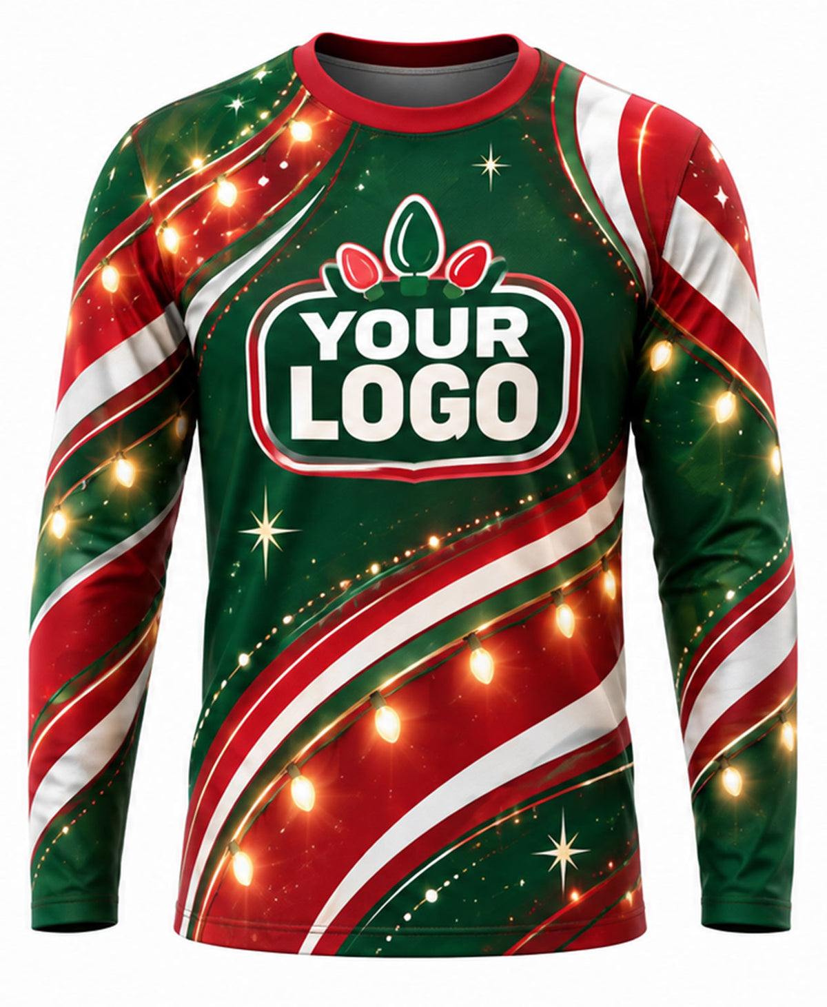 Candy Cane Stripe Christmas Light Crew Uniform