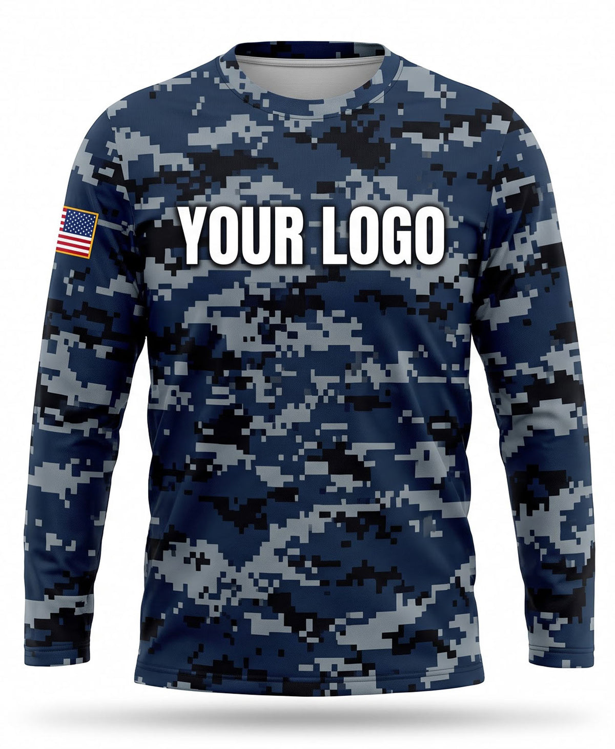Navy Digital Camo Crew Uniform