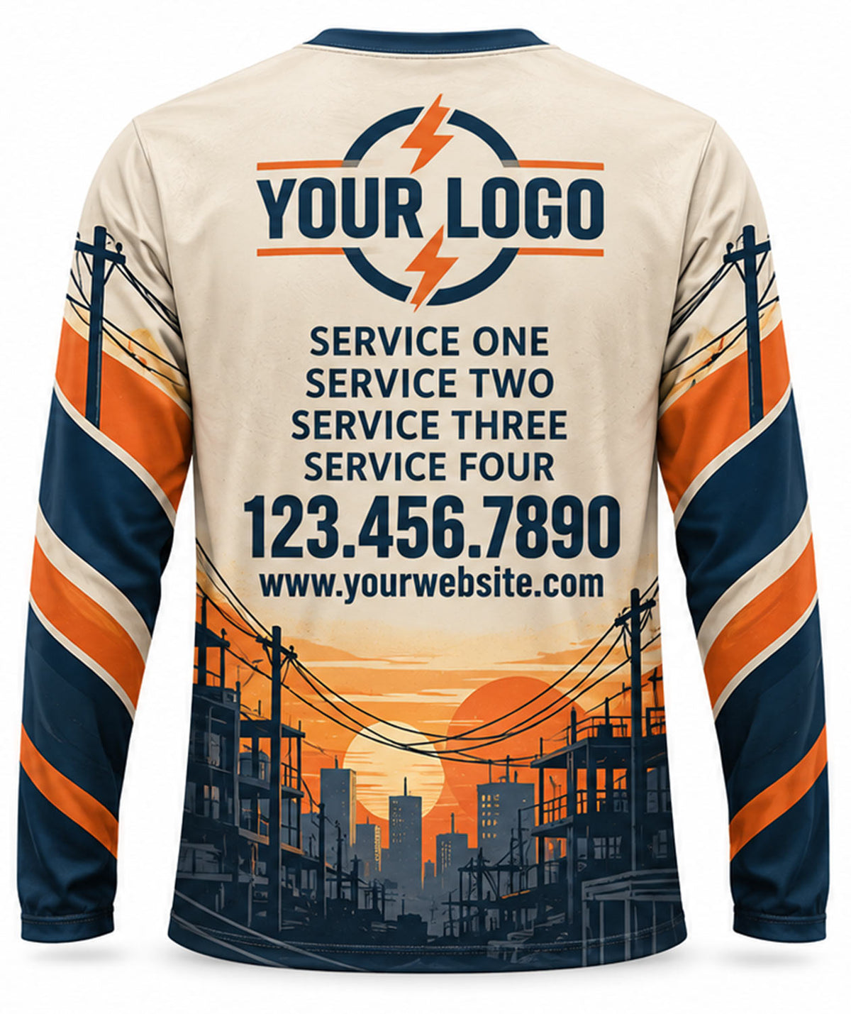 Electrician Crew Uniform - back