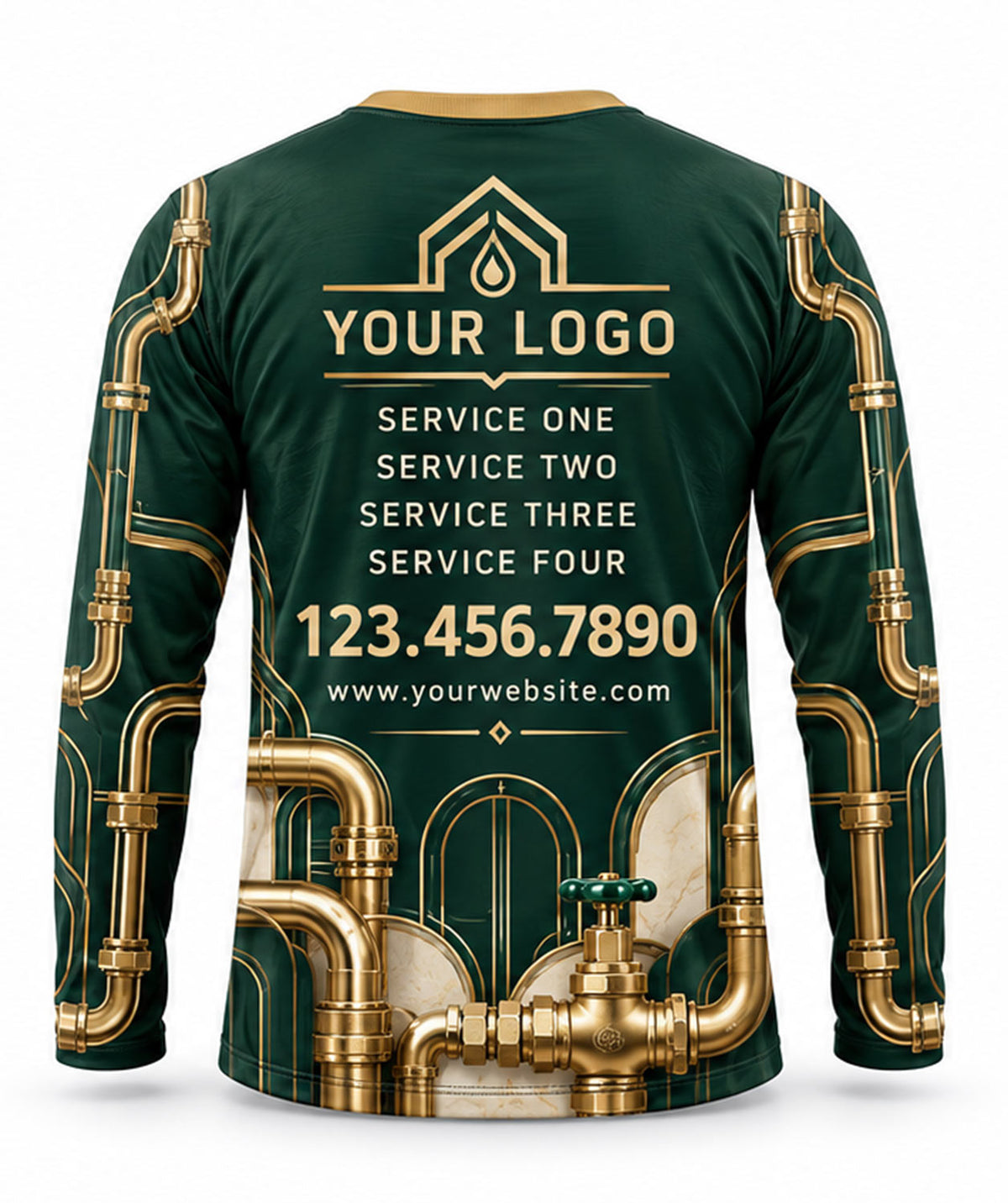 Plumbing Crew Uniform - back