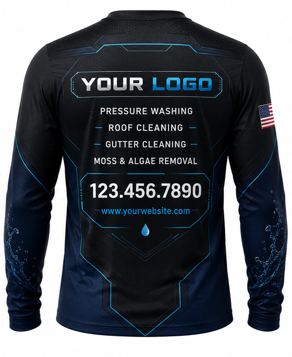 Minimalist Streamlined Wash Crew Uniform