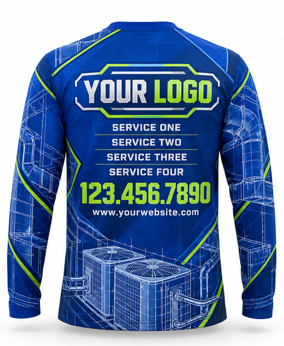 HVAC Crew Uniform - back