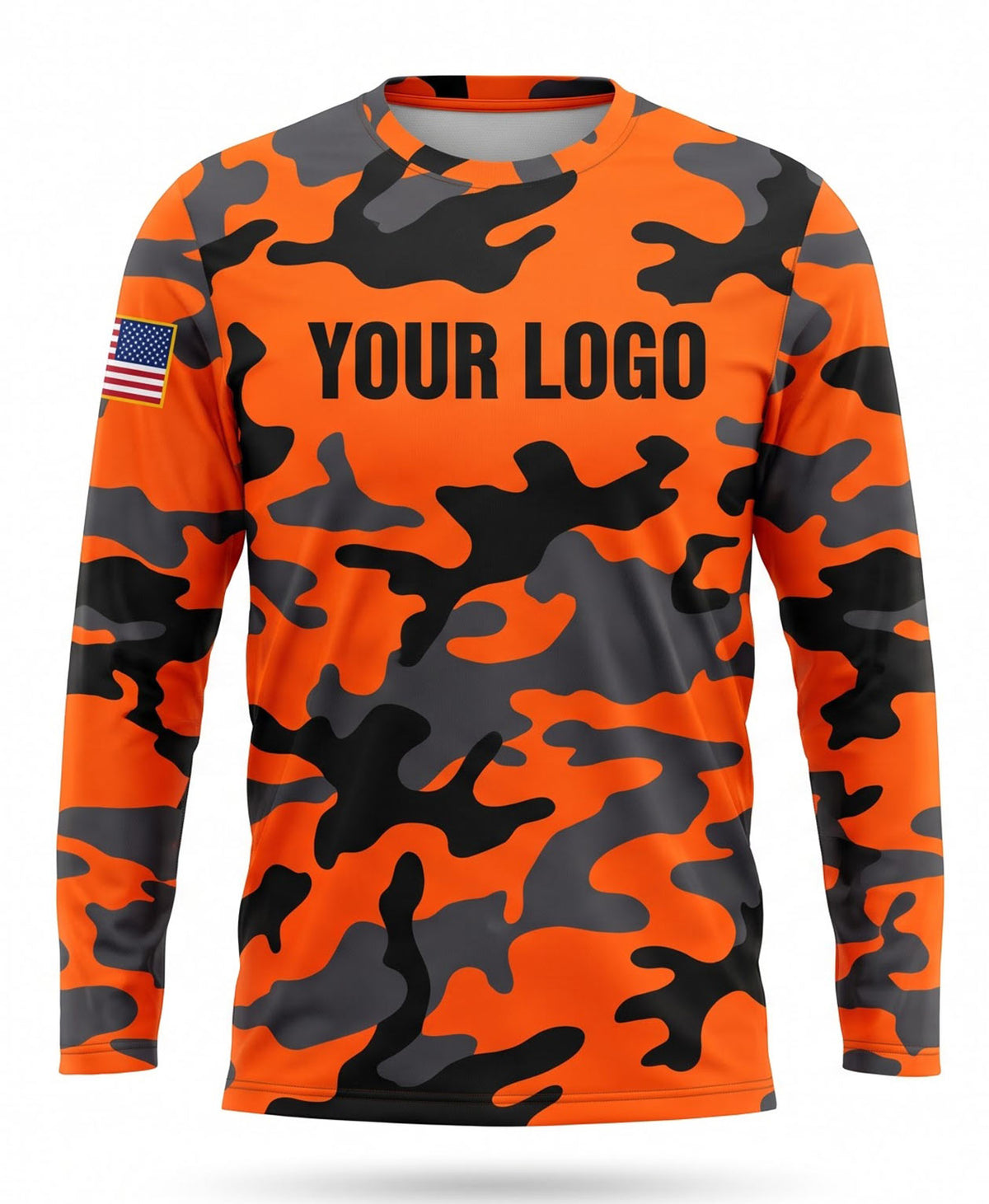 Blaze Orange Camo Crew Uniform