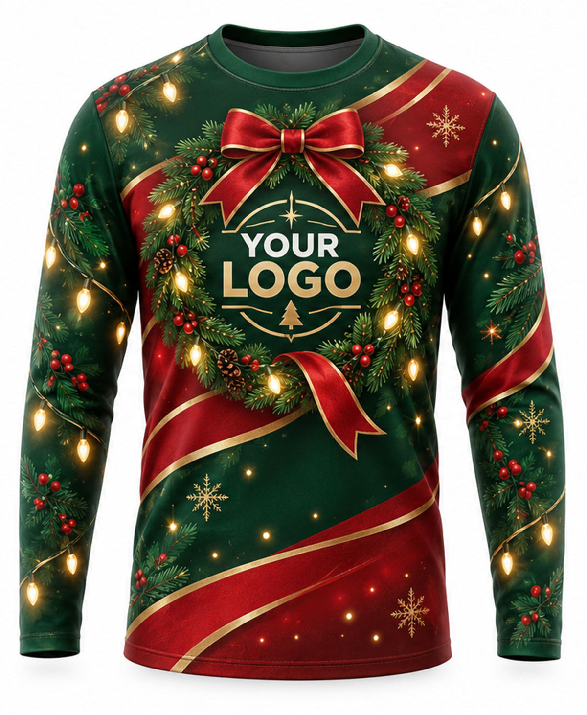 Classic Red Plaid Festive Christmas Light Crew Uniform