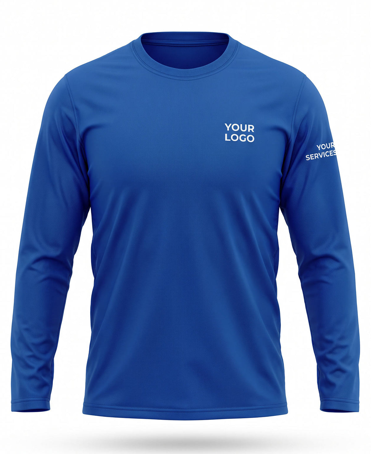 Royal Blue Minimalist Crew Uniform