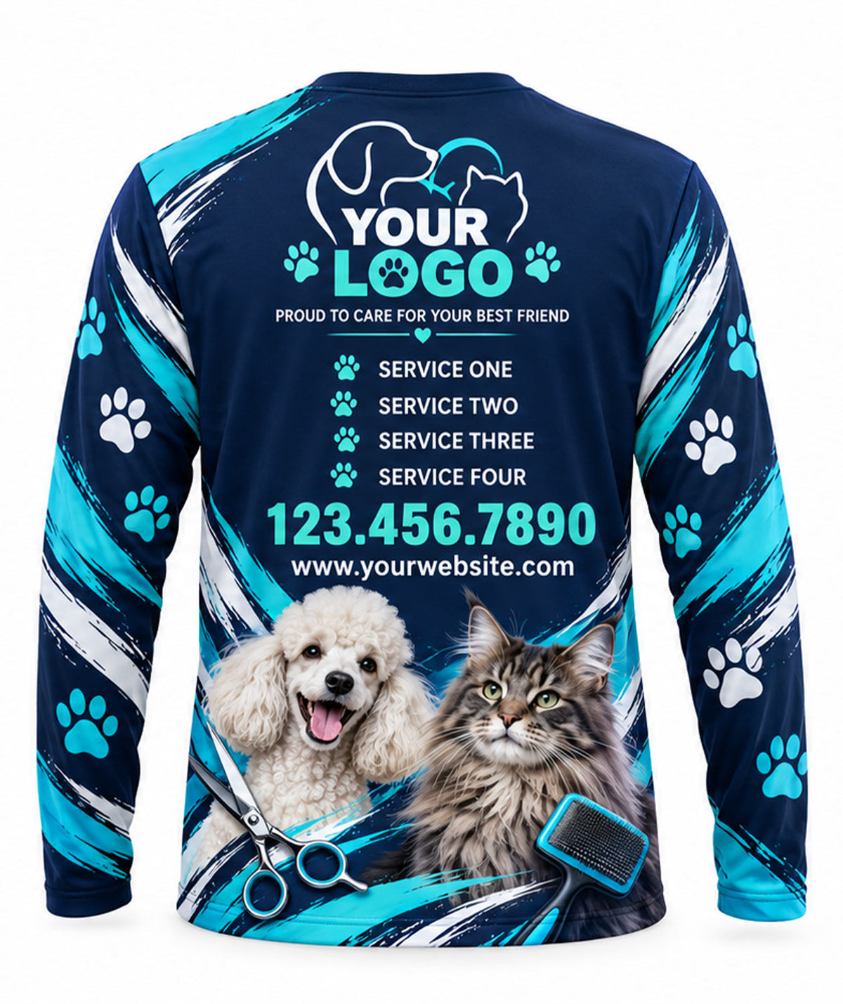 Pet Care Crew Uniform - back