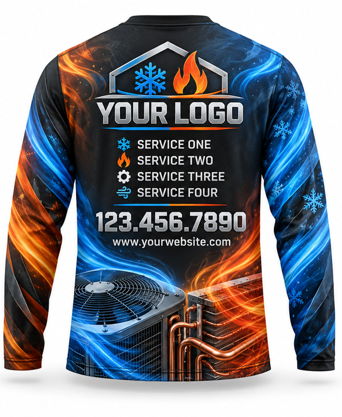 HVAC Crew Uniform - back