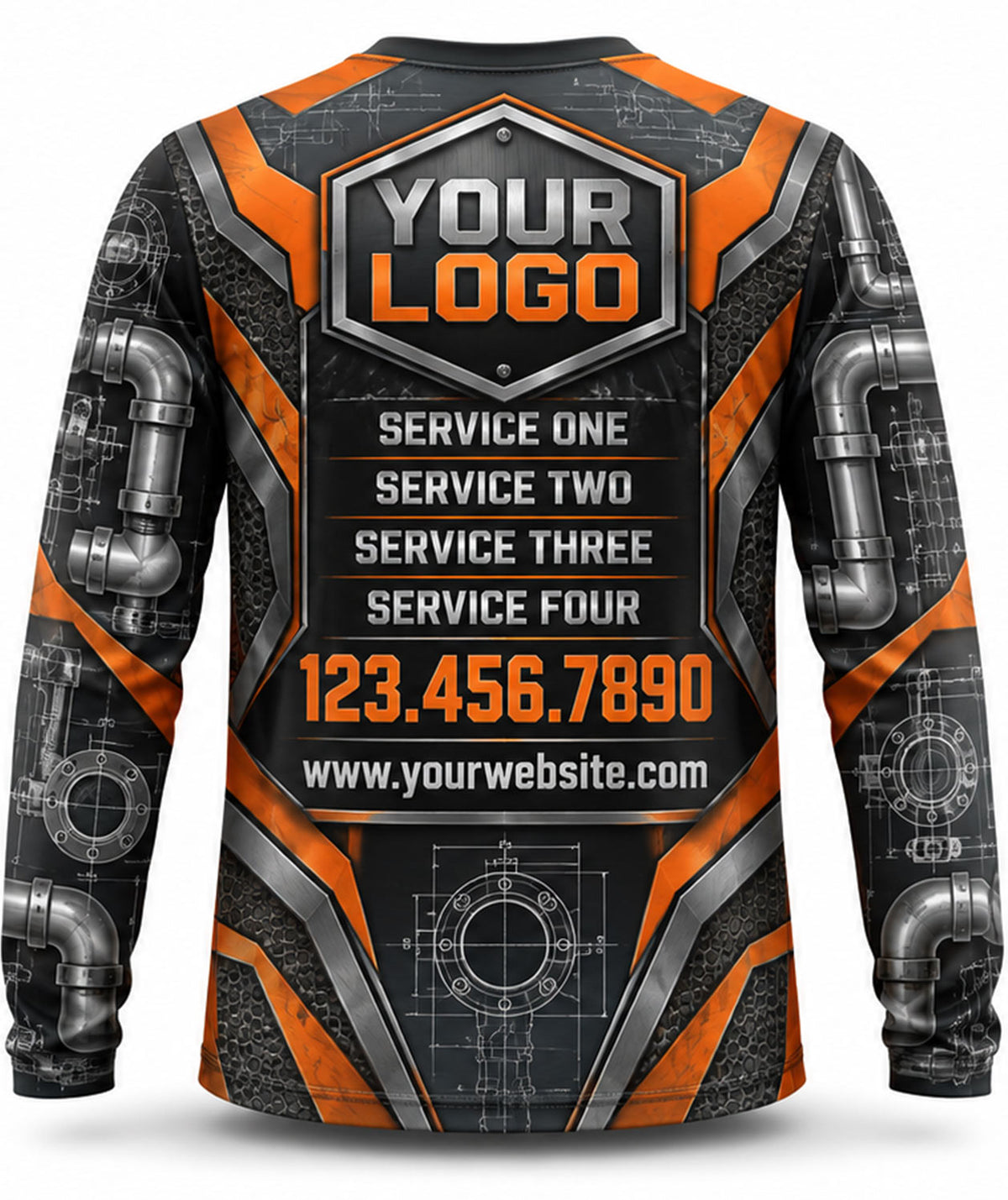 Plumbing Crew Uniform - back