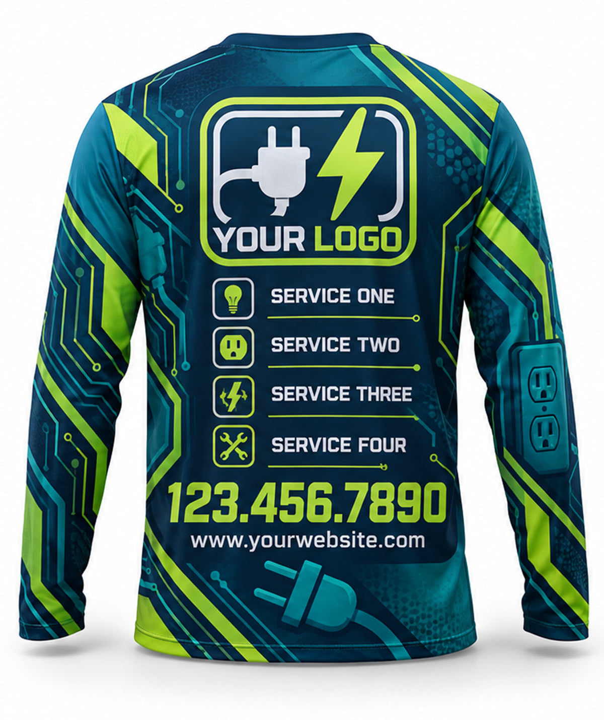 Electrician Crew Uniform - back