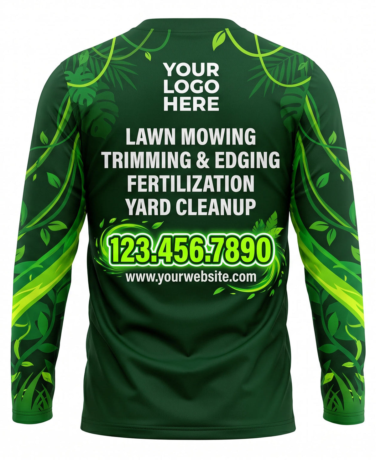 Tropical Leaf Yard Care Crew Uniform