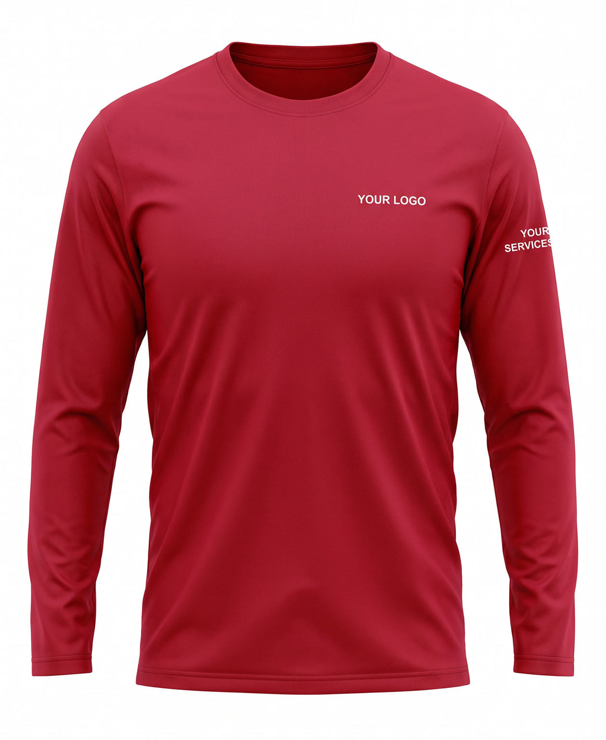 Classic Maroon Minimalist Crew Uniform
