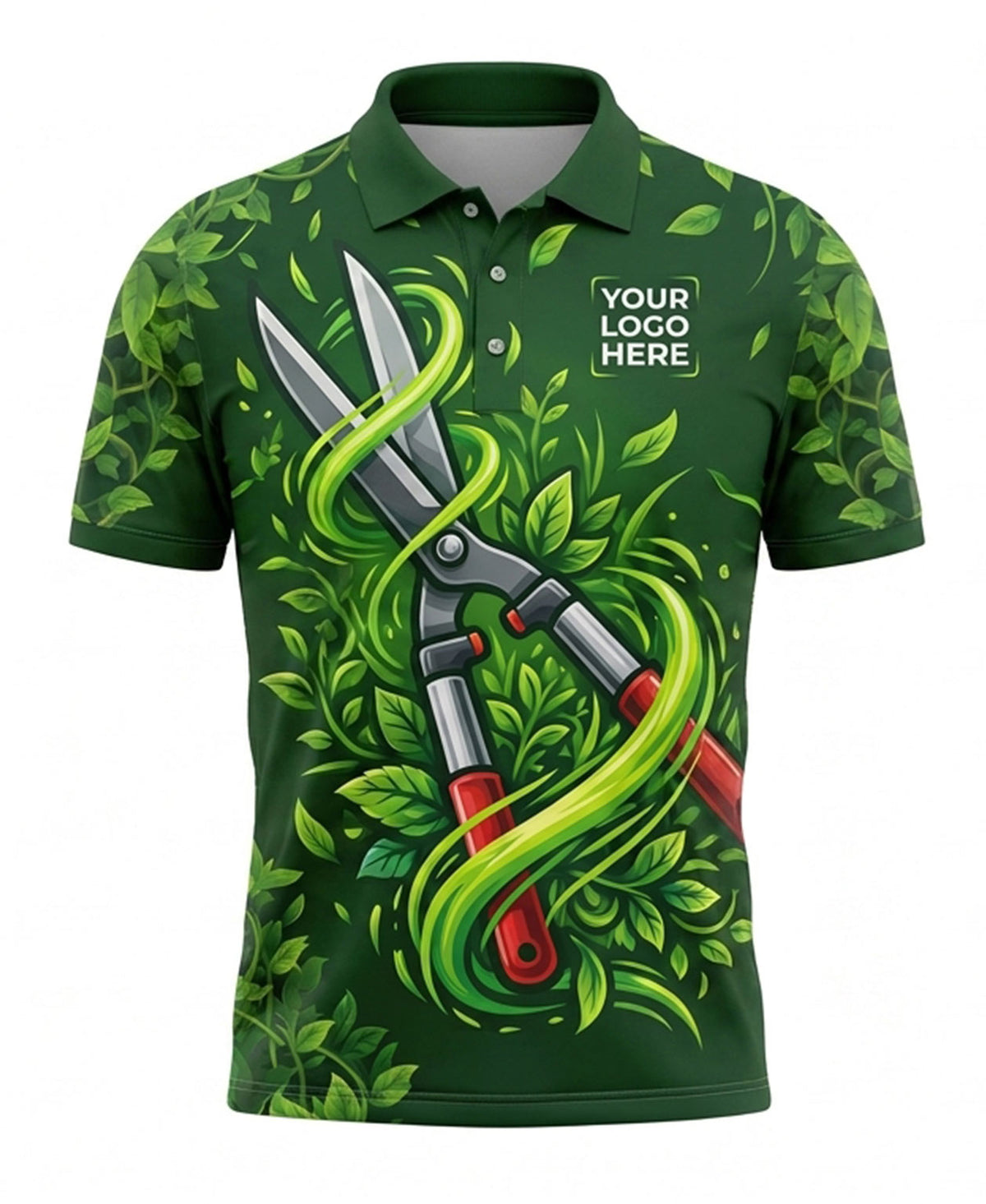 Dense Foliage Lawn Care Crew Uniform