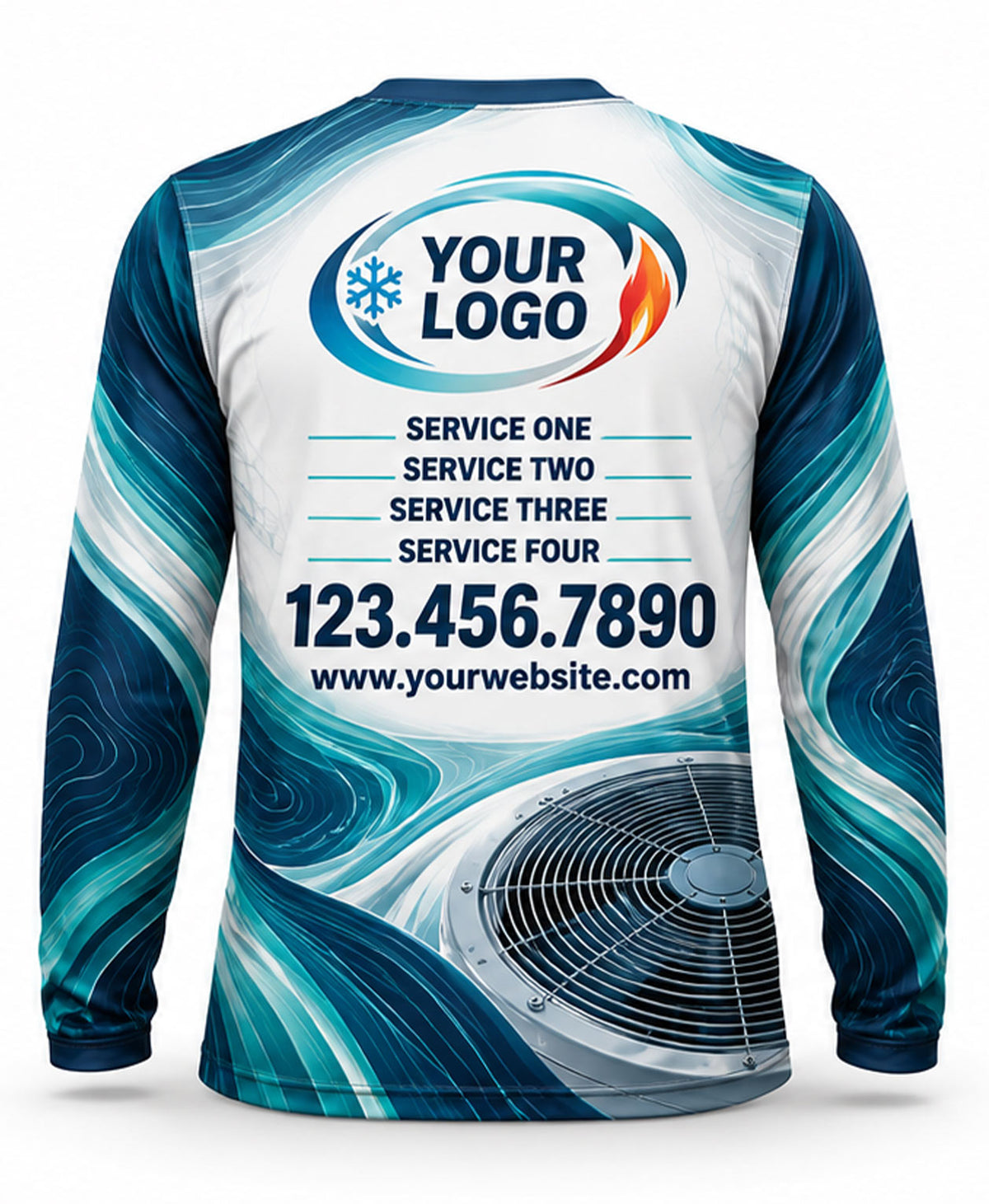 HVAC Crew Uniform - back