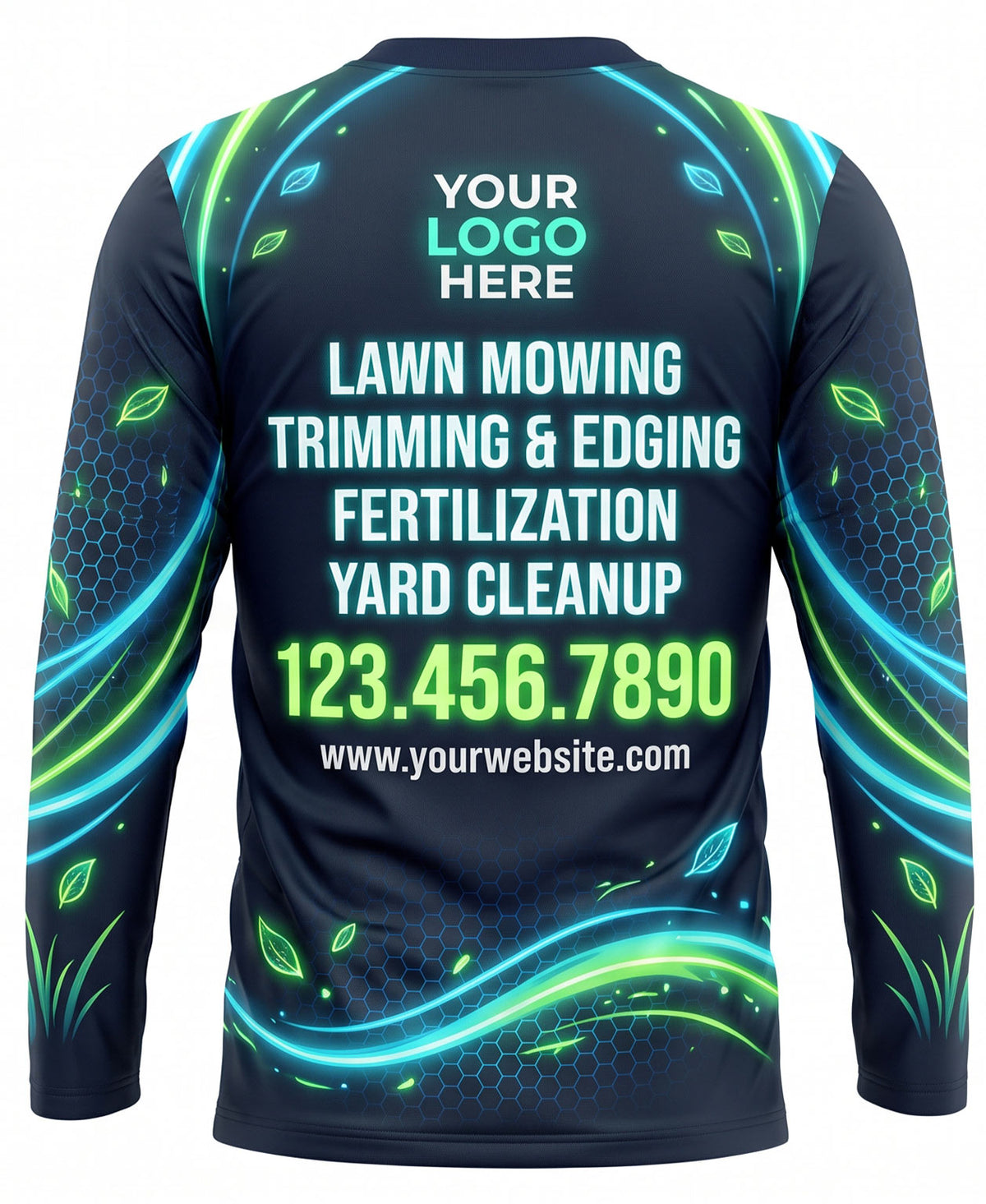 Bio-Luminescent Swirl Lawn Care Crew Uniform