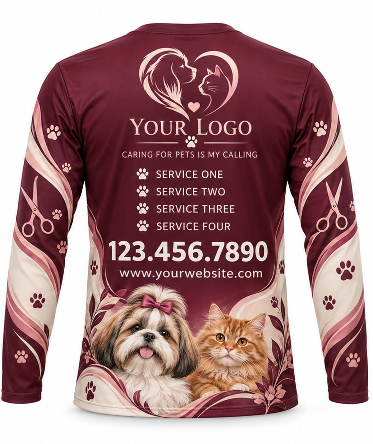Pet Care Crew Uniform - back