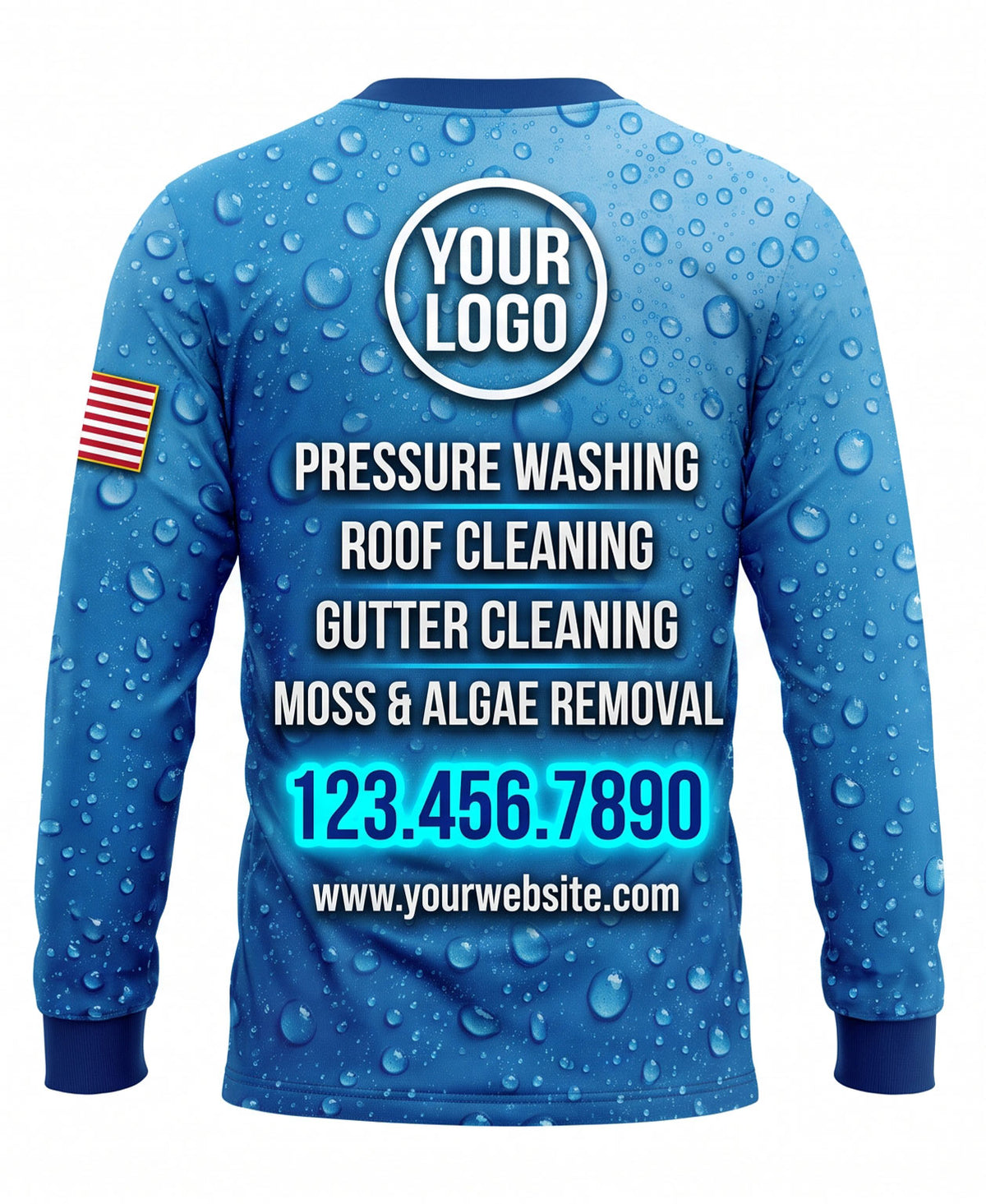 Heavy Raindrop Pressure Wash Crew Uniform