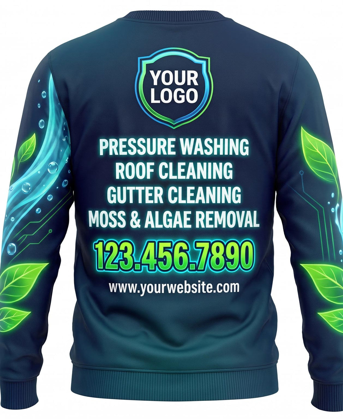 Green Leaf Eco Wash Crew Uniform