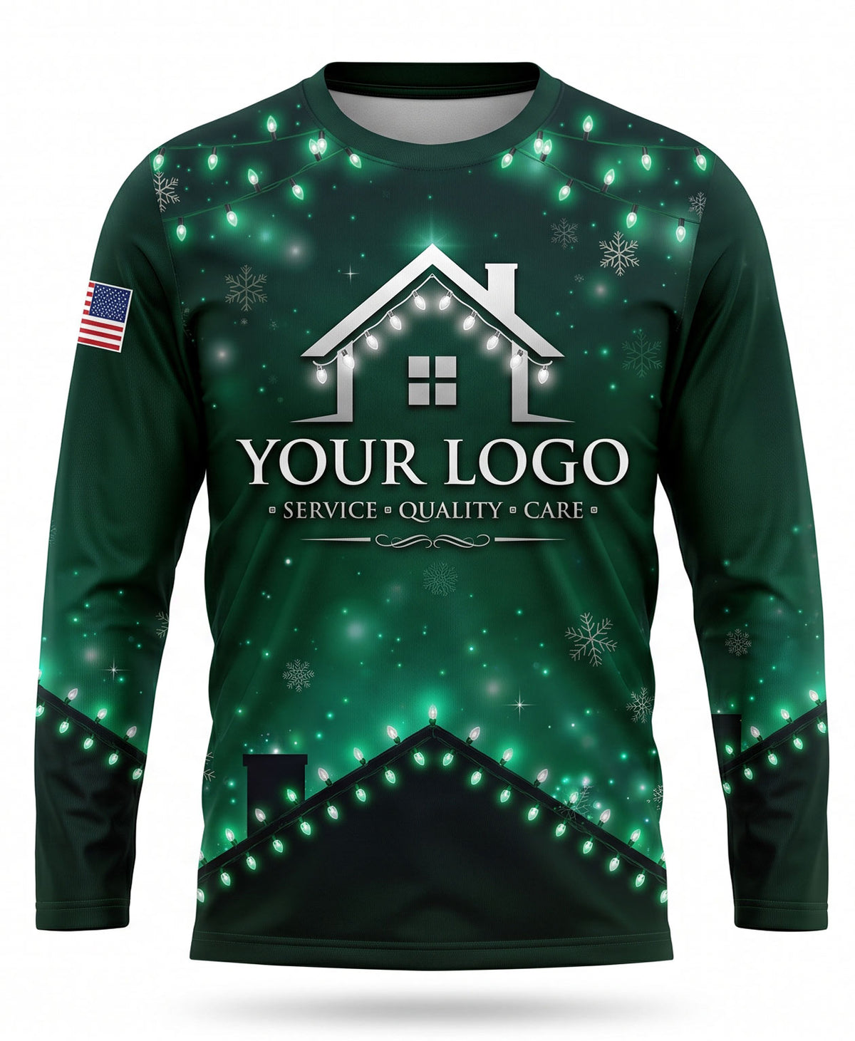 Forest Green C9 String Lights Christmas Light Crew Uniform
