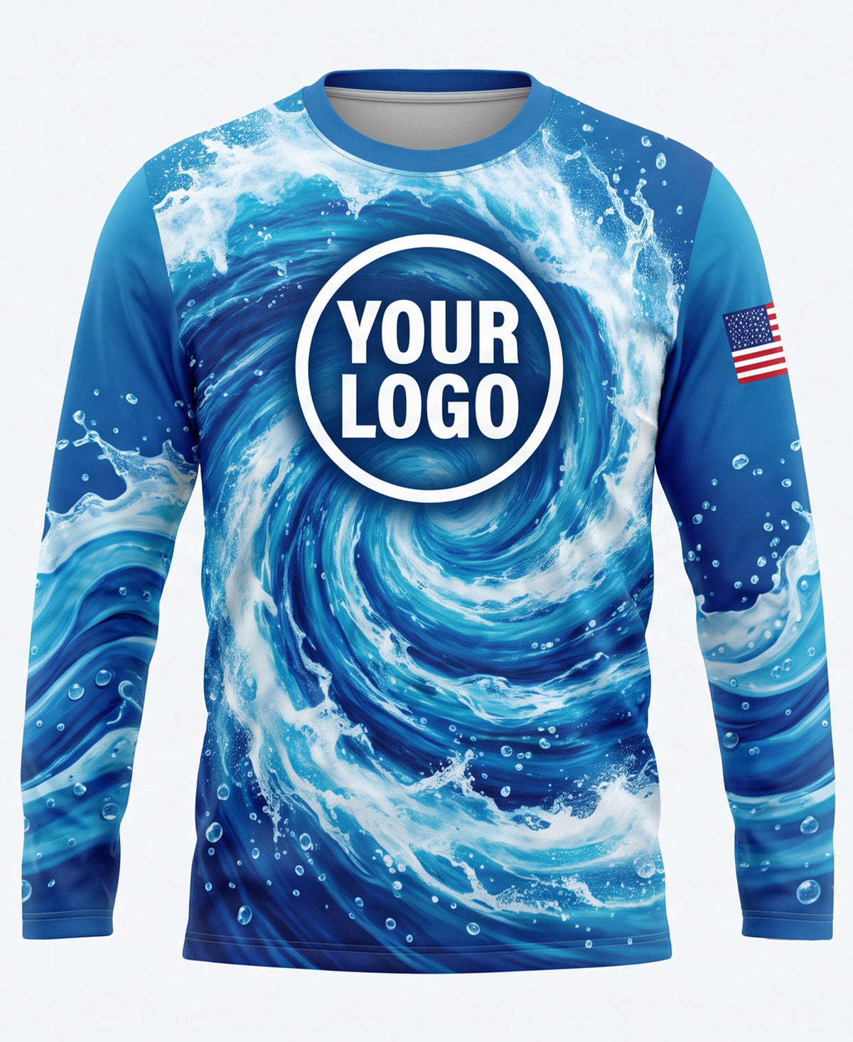 Swirl & American Flag Pressure Washing Crew Uniform