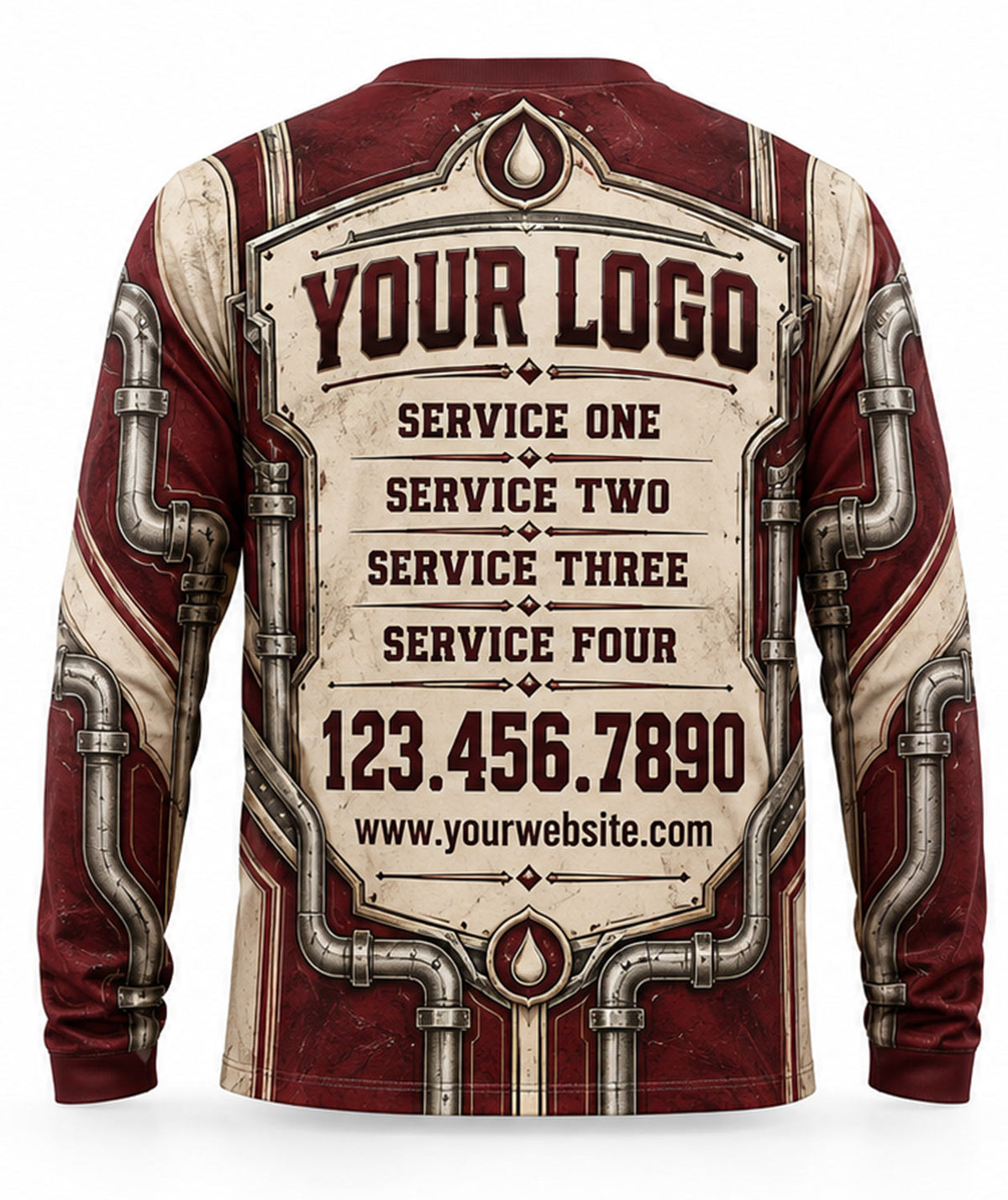 Plumbing Crew Uniform - back