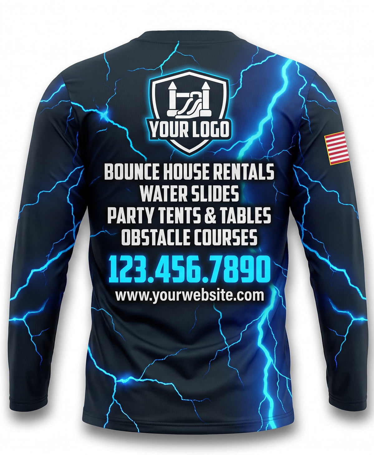 High-Voltage Lightning Bounce House Crew Uniform