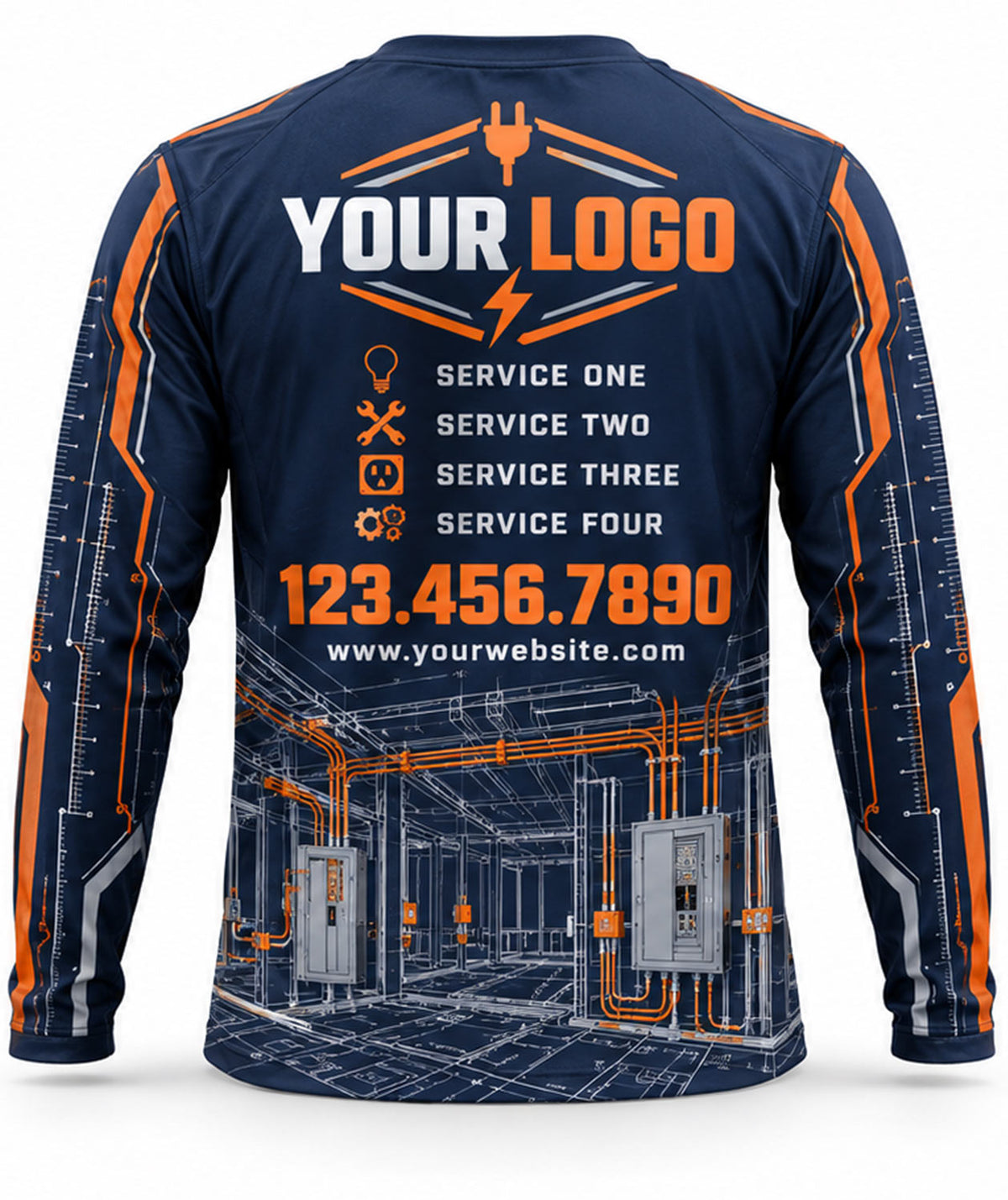 Electrician Crew Uniform - back