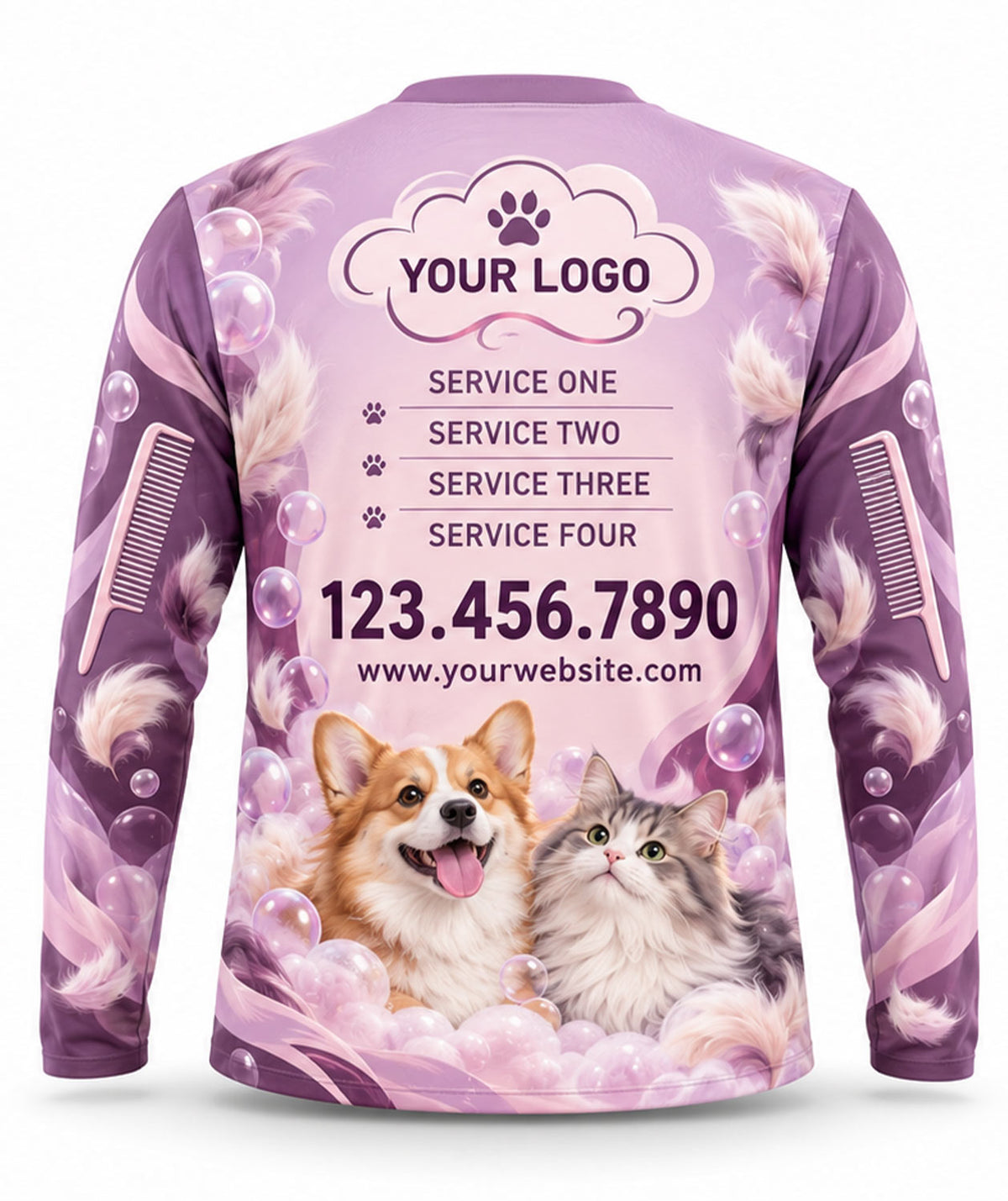 Pet Care Crew Uniform - back