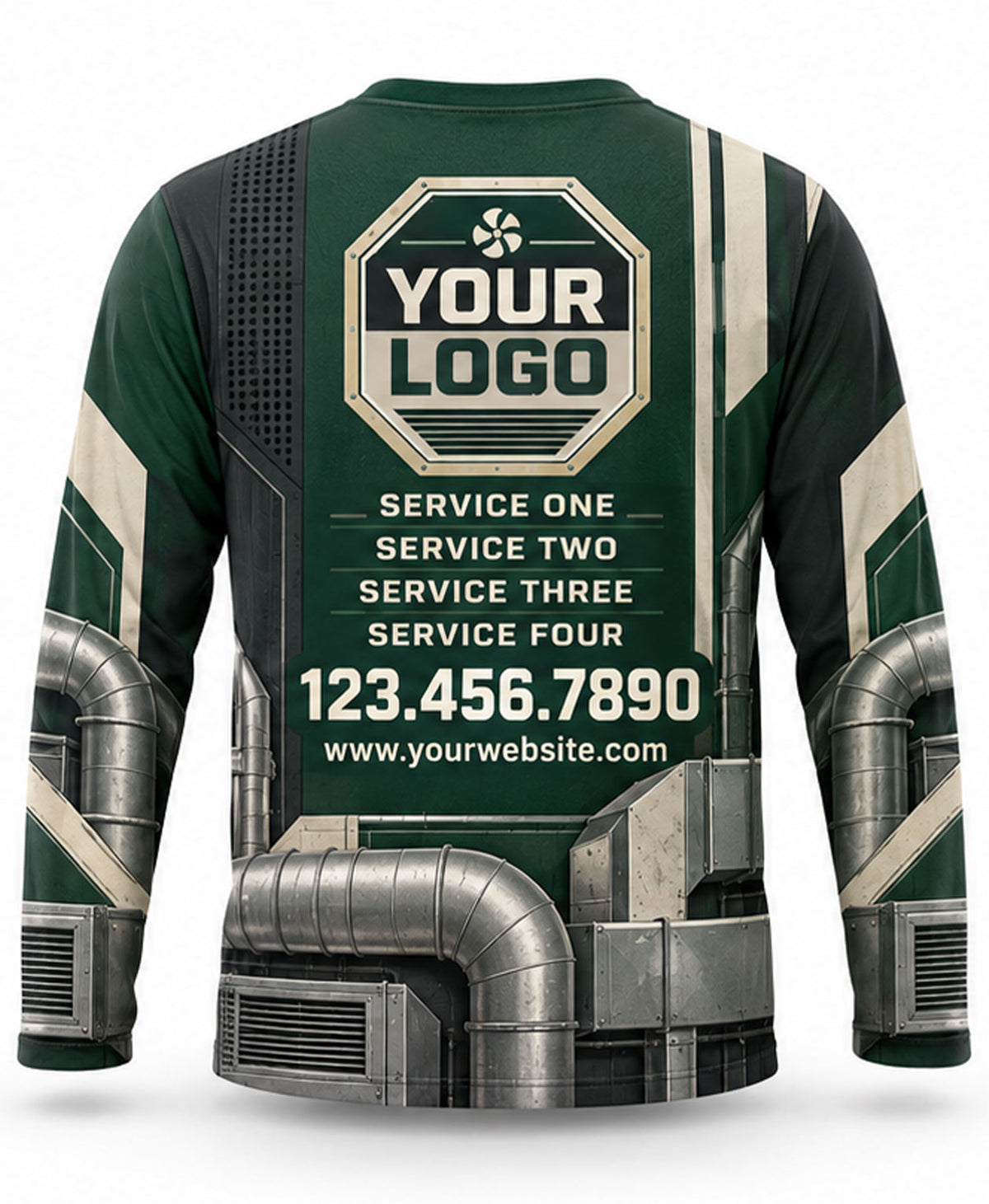 HVAC Crew Uniform - back