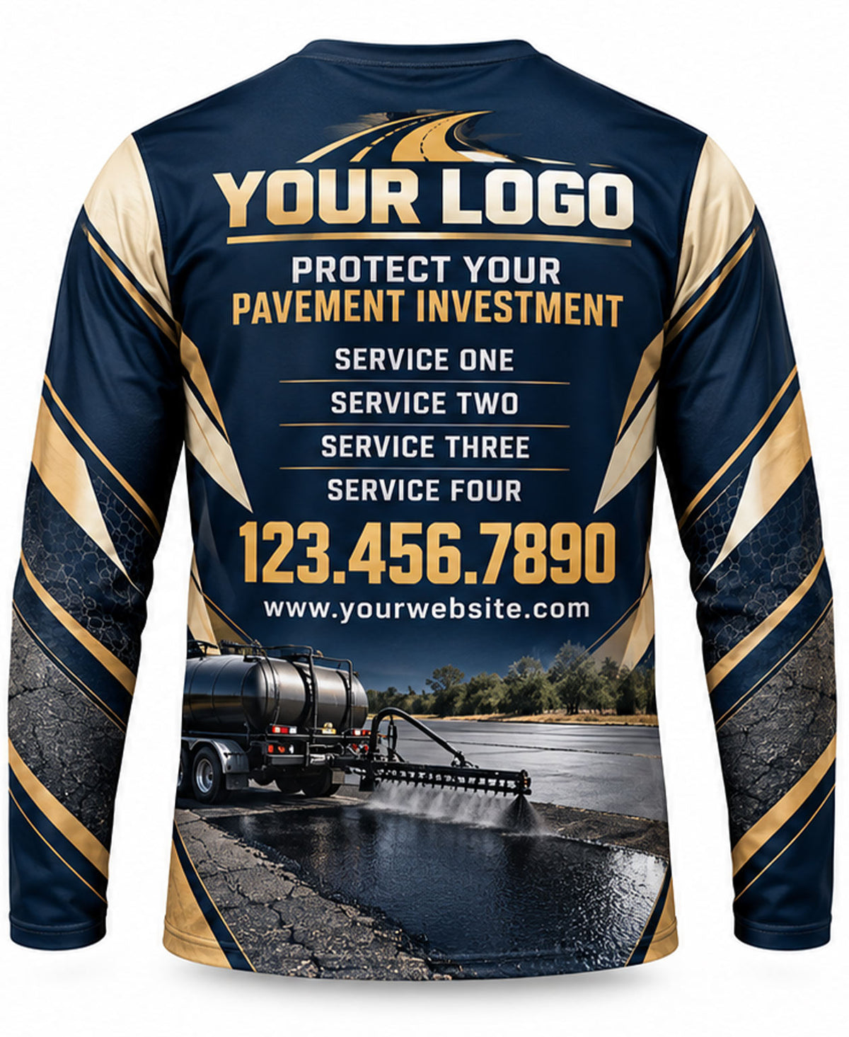 Asphalt Sealcoating Crew Uniform - back