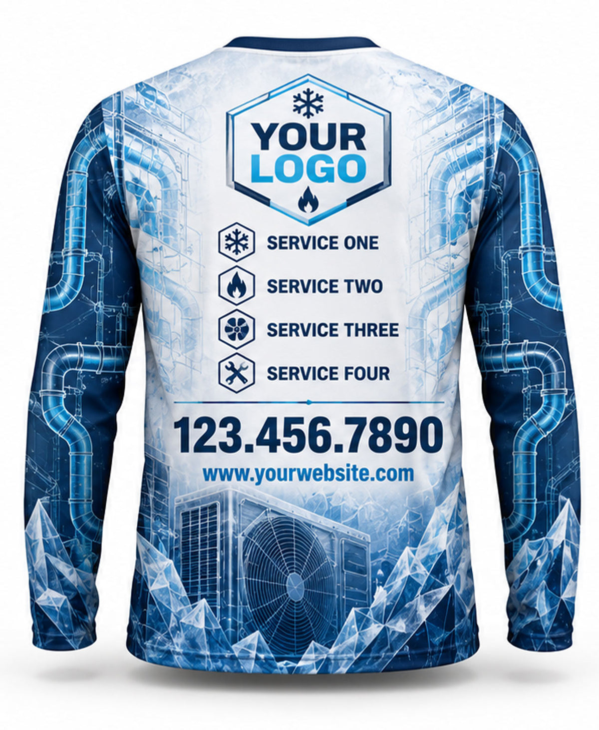 HVAC Crew Uniform - back