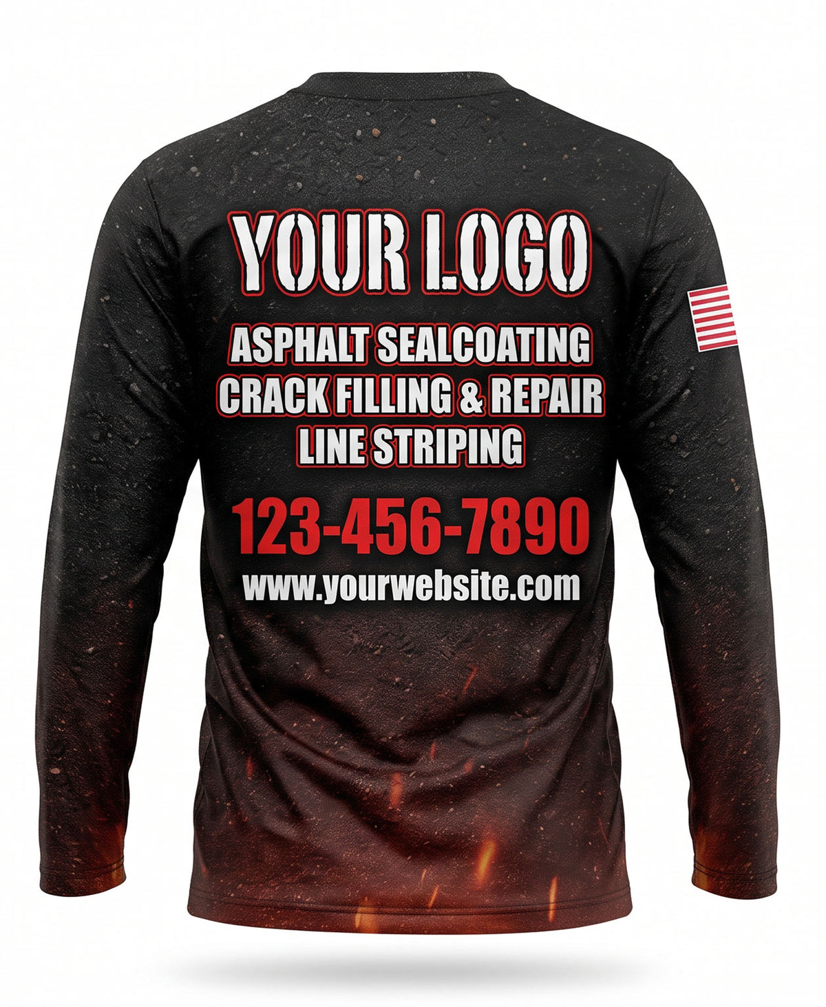 Asphalt Sealcoating Crew Uniform - back